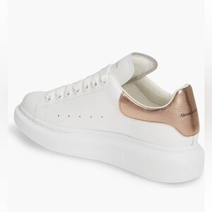 Alexander McQueen Women's Oversized Metallic Colorblocked Leather Sneakers